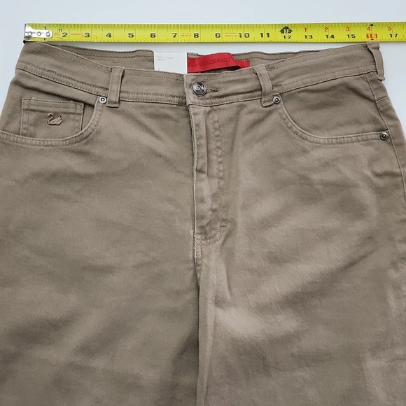 Gloria Vanderbilt Amanda Classic Fit Tapered Leg Tan Jeans Petite Medium Size 14 - Picture 12 of 14